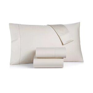 Charter Club 550TC 4-Pc Queen Cotton Sheet Set Beige Parchment MSRP $170